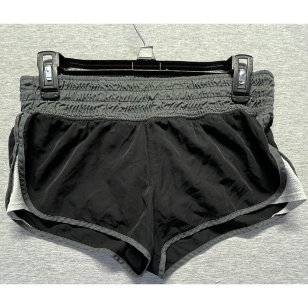 SO Athletic Shorts Womens Medium Black Mesh Lined Drawstring Waist Gym Training